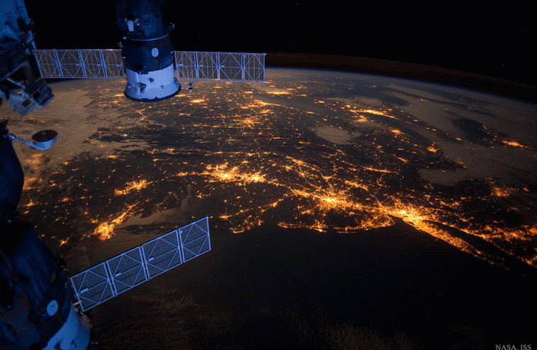 Megalópolis del noreste de EE.UU. desde el espacio