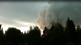 Una nube con caras