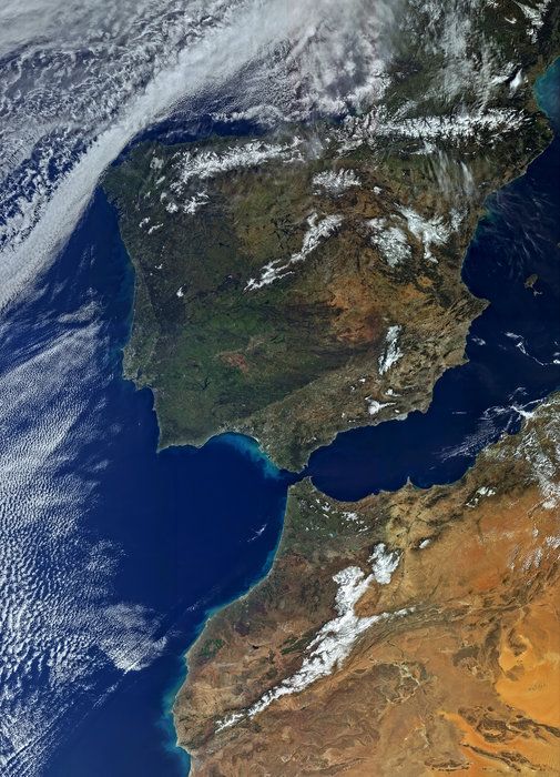 La península ibérica
