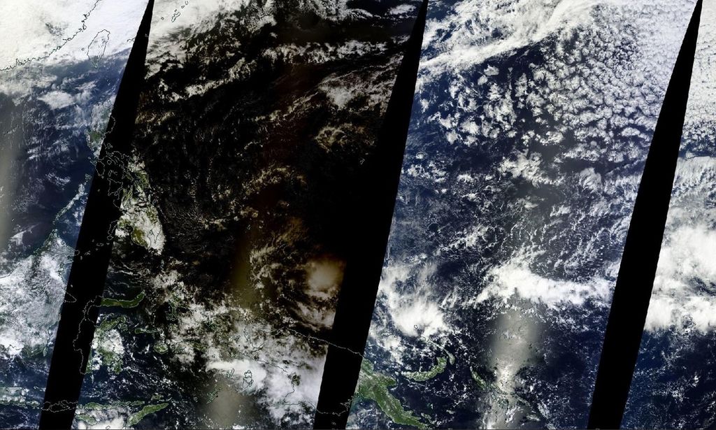 Imagen MODIS-Terra sobre Indonesia, Pacifico occidental