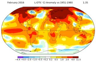 Febrero 2016: récords de temperatura a nivel global
