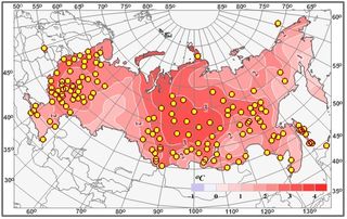 El año 2015 fue excepcionalmente cálido en Rusia