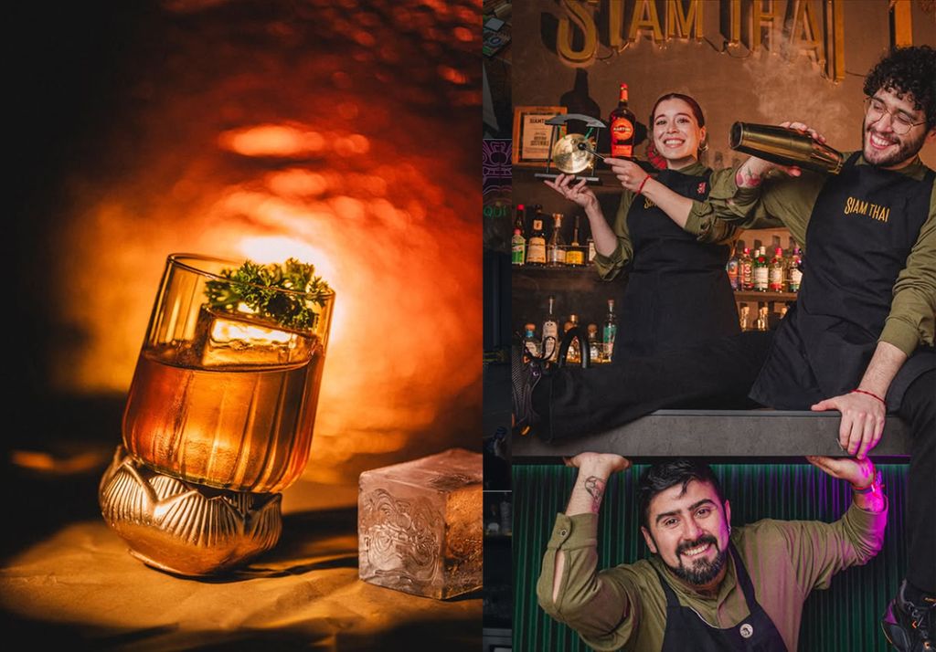 El equipo de barra de Siam Thai también está dentro de los mejores 500 bares del mundo, en el lugar 461 de los Top 500 Bars. Imagen: @siamthaichile