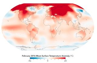 Calor récord en febrero 2016