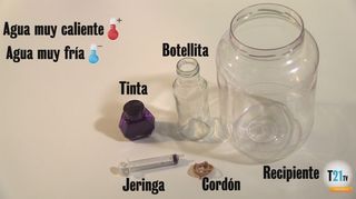 Volcán submarino: experimento