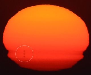 Imagen única: Espejismo de una mancha solar