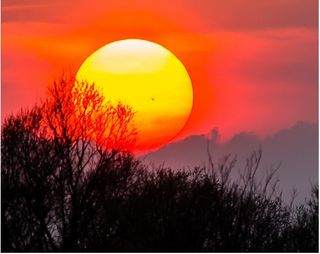 Mancha solar a simple vista