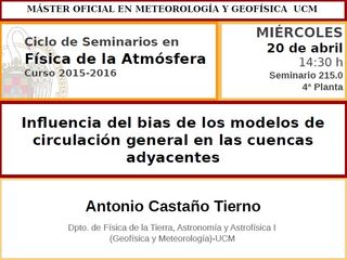 Influencia del bias de los modelos de circulación general en las cuencas adyacentes