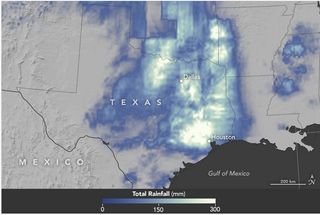 Precipitaciones récords en el sureste de Texas
