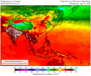 Una ola de calor extraordinaria afecta a zonas de Asia