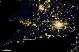 Londres olímpica desde satélite