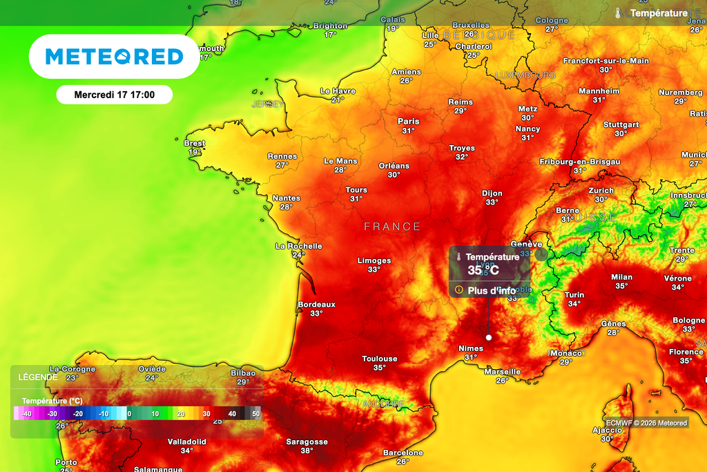 Plus de 35 degrés la semaine prochaine dans le sud de la France ! Plus de 35 degrés la semaine prochaine dans le sud de la France !