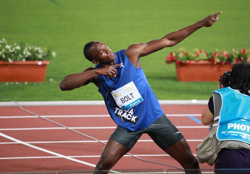 El jamaicano Usain Bolt en unas de las últimas competiciones celebradas en Roma El jamaicano Usain Bolt en unas de las últimas competiciones –Diamond League– celebrada en Roma (Italia) antes de los juegos olímpicos de Londres 2012. Imagen: Szwerink.