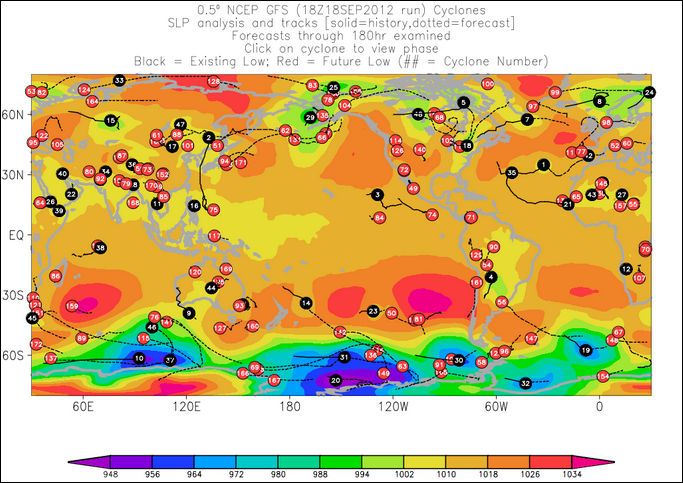 Área cubierta con los modelos globales, caso del GFS a 0.5º Área cubierta con los modelos globales, caso del GFS a 0.5º