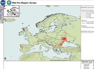 Visualizador geográfico interactivo de información sobre fuegos a partir de datos de satélite del sensor MODIS