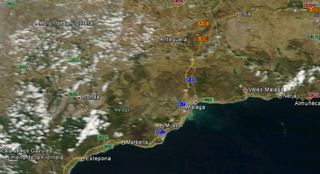 Señales de las inundaciones del 28-29 de sept. de 2012 desde los satélites meteorológicos