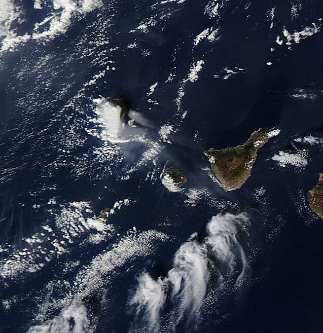 Figura 1. Imagen del satélite de la NASA del día 23 de octubre