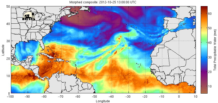 Fuente: Universidad de Wisconsin- SSEC- CIMSS Fuente de la imagen: Universidad de Wisconsin- SSEC- CIMSS
