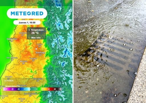 27 &deg;C el jueves y lluvias el viernes en Santiago: estos son los montos que dejar&aacute; el sistema frontal