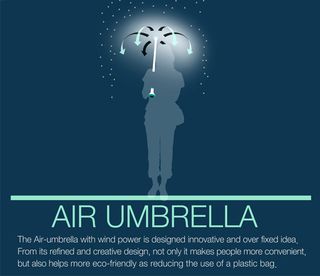 Un paraguas de aire