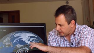 Hielo ártico bajo mínimos