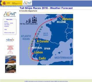 Apoyo meteorológico de AEMET a la Regata de Grandes Veleros