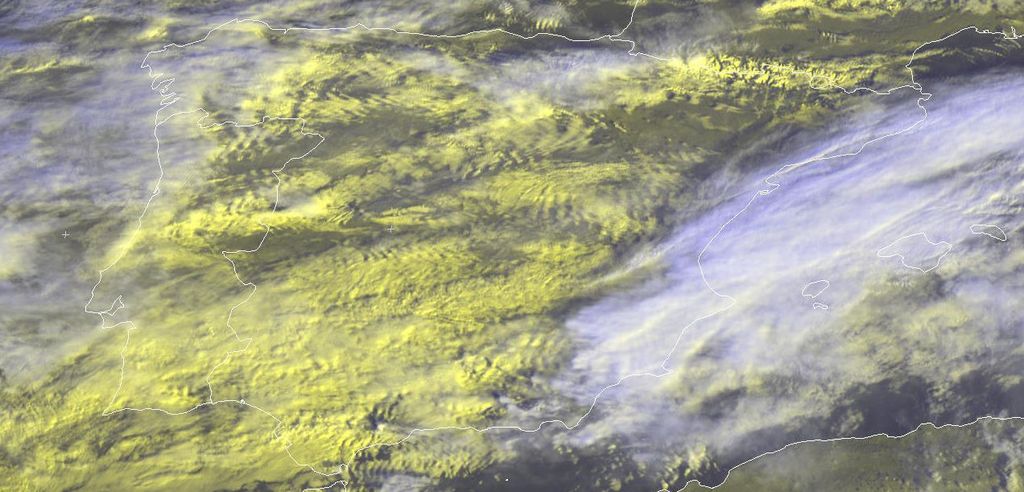 Imagen de la Península y Baleares Imagen de la Península y Baleares del 15 dic. de 2012 a la 09 Z. Fuente: EUMETSAT