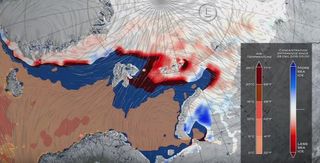 Una borrasca invernal “cálida” debilitó el hielo marino Ártico