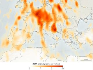 Detección satelital de la contribución humana al CO2 atmosférico