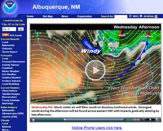 E- briefing meteorológico de ciertas oficinas del NWS americano en tiempo adverso