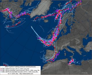 Una profunda borrasca afecta a la fachada europea