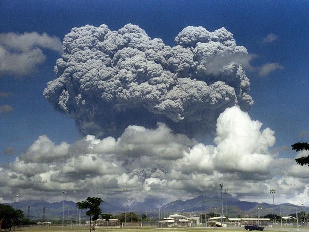 Erupción del volcán Pinatubo, en Filipinas, en junio de 1991