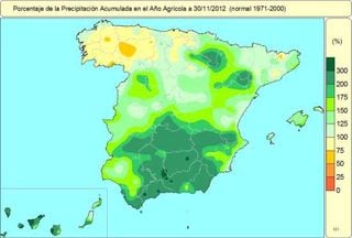 El tercer otoño más húmedo del siglo