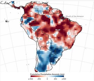 Un comienzo seco para la temporada húmeda de América del Sur