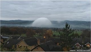 Una inusual "cúpula de niebla"