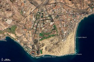 Arena y turismo en Gran Canaria 