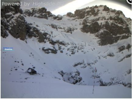 Figura 29. Estado de la cobertura nivosa en Collado Jermoso a las 9:00h del 19-2-2016 Figura 29. Estado de la cobertura nivosa en Collado Jermoso a las 9:00h del 19-2-2016