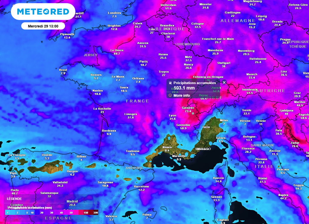 Le centre-est essuiera encore des pluies abondantes au cours du week-end. Le centre-est essuiera encore des pluies abondantes au cours du week-end.