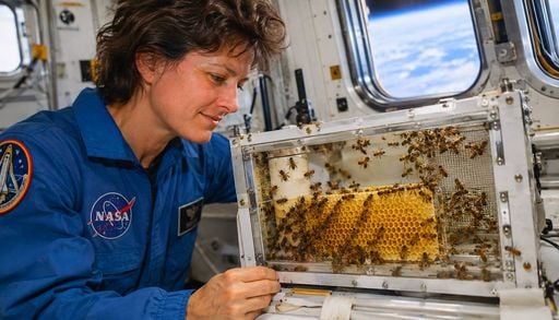 Las 3.301 abejas de la NASA que superaron la falta de gravedad y levantaron un panal completo en el espacio