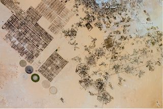 Patrones agrícolas de riego desde la ISS