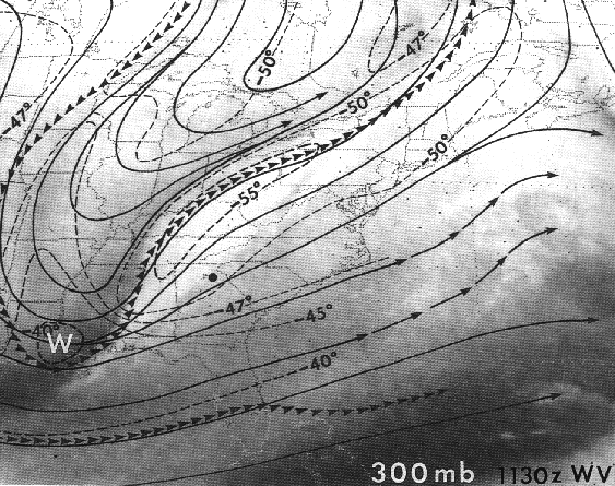 Imágenes de vapor de agua, WV, en 2D y 3D de un desarrollo ciclónico