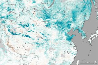 Bajas temperaturas en China y en el noresde de Asia