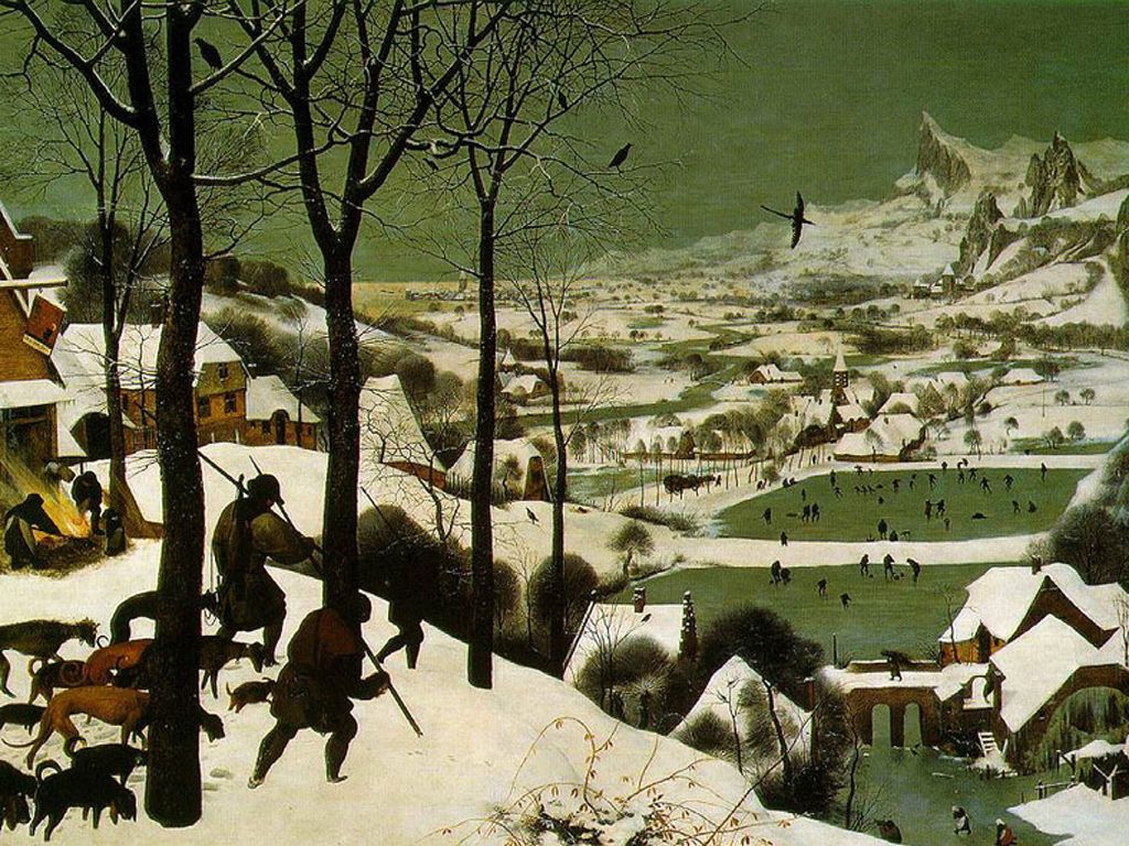 Figura 1. Cazadores en la nieve