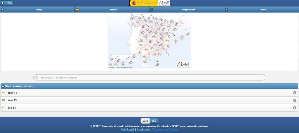 Captura de la pantalla de inicio Captura de la pantalla de inicio
