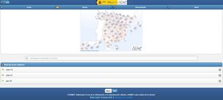 Página de AEMET para móviles