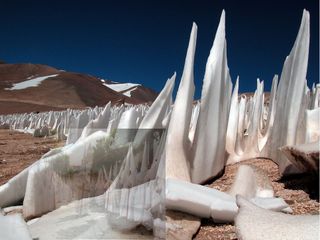 Los penitentes de nieve