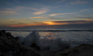 1 de febrero 2017: atardecer en Rota