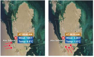 Mucho frío en Qatar: record de bajas temperaturas