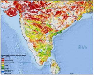 Sistema de alerta temprana por satélite para la reducción del riesgo de sequía en el Asia meridional