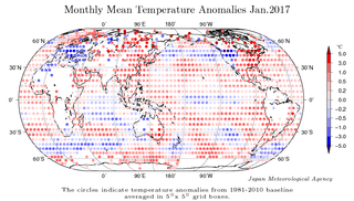 Enero 2017, muy cálido según JMA